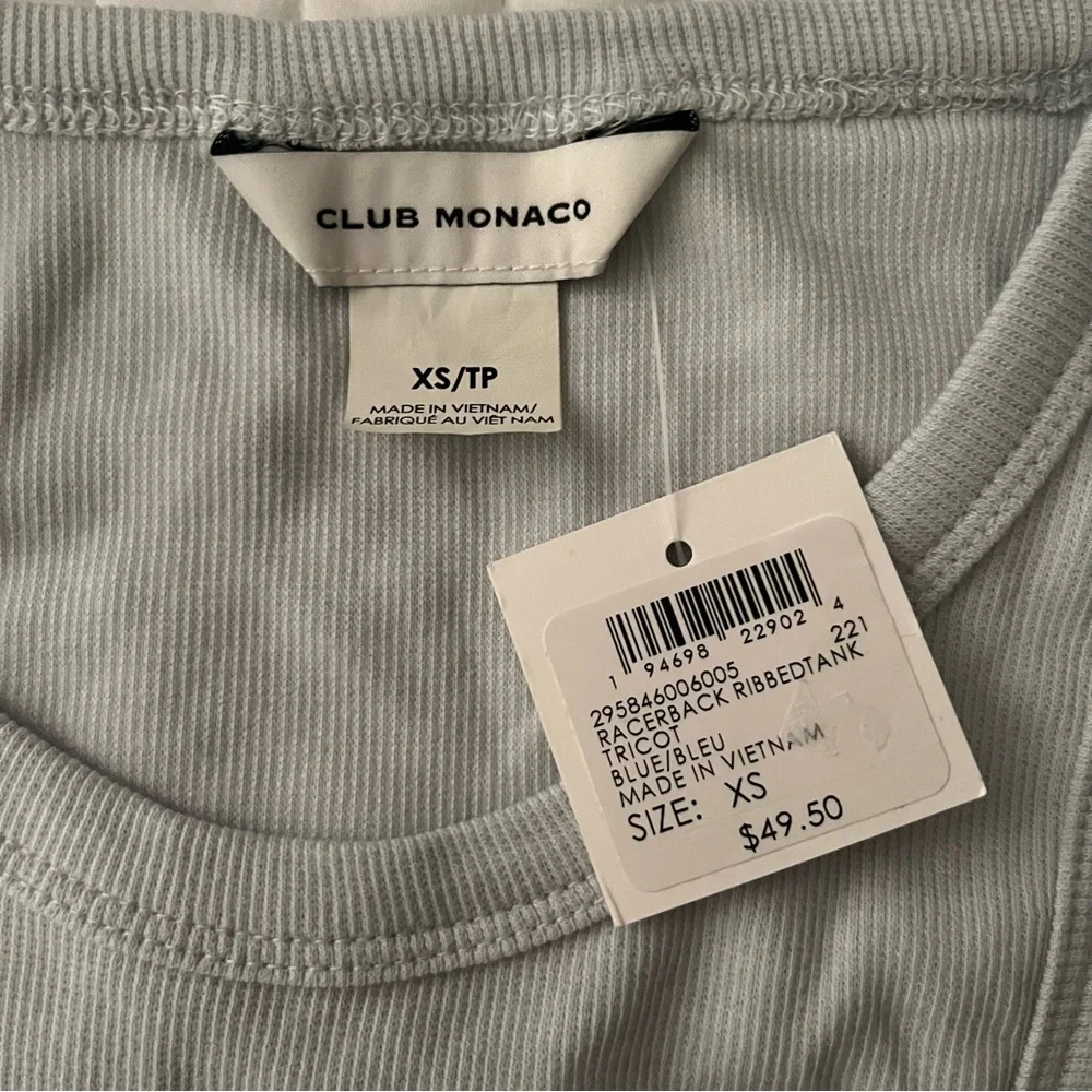 Club Monaco Racerback Ribbed Tank - Picture 2 of 3